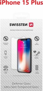 OCHRANNÉ TEMPEROVANÉ SKLO SWISSTEN PRO APPLE IPHONE 15 PLUS RE 2,5D