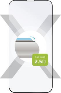 Ochranné tvrzené sklo FIXED Full-Cover pro Apple iPhone 13 Pro Max/14 Plus, lepení přes celý displej, černé