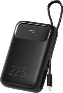 Power banka Mcdodo MC-3253 10000mAh, 22,5W, Lightning kabel (černá)