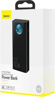 Powerbanka Baseus Amblight 30000mAh, 4xUSB, USB-C, 65W (černá)