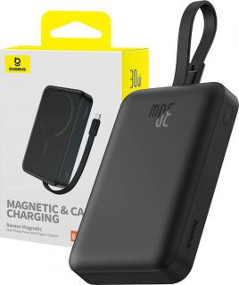 Powerbanka Baseus Magnetic Mini 10000mAh, USB-C 30W MagSafe (černá)