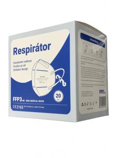 Respirátor - respirační rouška FFP3 - 20 kusů