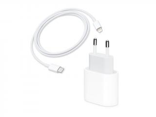 Rychlonabíječka sada 2v1 - 18W PD - USB-C adaptér + USB-C kabel Lightning 1m pro iPhone