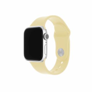 Set silikonových řemínků FIXED Silicone Strap pro Apple Watch 38/40/41mm, světle žlutý