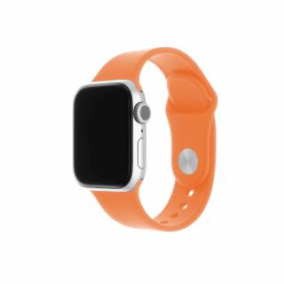 Set silikonových řemínků FIXED Silicone Strap pro Apple Watch 42/44/45/49mm, oranžový