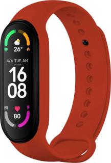 Silikonový řemínek FIXED Silicone Strap pro Xiaomi Band 7/ Mi Band 6/ Mi Band 5, červený