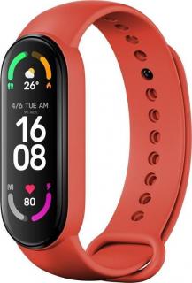 Silikonový řemínek FIXED Silicone Strap pro Xiaomi Mi Band 5/ Mi Band 6, červený