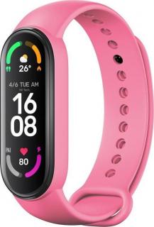 Silikonový řemínek FIXED Silicone Strap pro Xiaomi Mi Band 5/ Mi Band 6, růžový