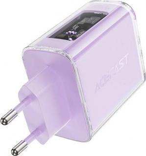 Síťový nabíjecí adaptér Wall charger Acefast A45, 2x USB-C, 1xUSB-A, 65W PD (purple)