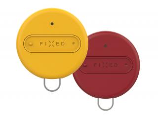 Smart tracker FIXED Sense, Duo Pack - žlutá + červená