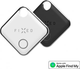 Smart tracker FIXED Tag s podporou Find My, 2 ks, černý + bílý