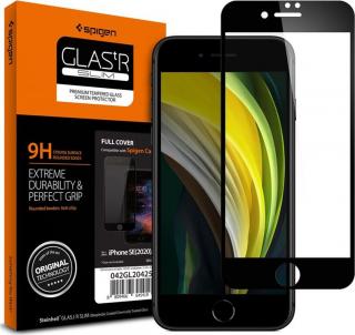 Spigen Glass FC HD, black - iPhone SE/8/7