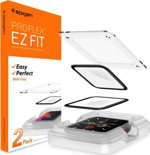 Spigen ochranné sklo s aplikačním nástrojem Pro Flex EZ Fit 2 Pack - Apple Watch 6 / SE (2022) / 5 / 4 - 40 mm
