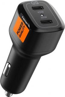 SPIGEN PC2200 ARCSTATION 2-PORT CAR CHARGER PD75W BLACK