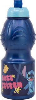 Sportovní láhev pro děti STOR 75032 400 ml Stitch Palms (modrá)