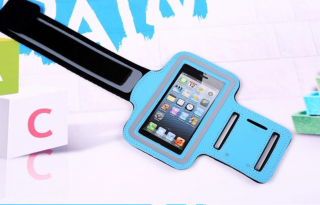 Sportovní pouzdro (Armband) pro iPhone 6/6S/7/8 Barva: Azurový