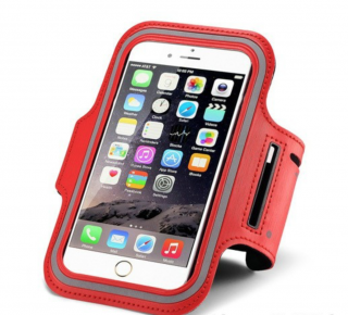 Sportovní pouzdro (Armband) pro iPhone 6/6S/7/8 Barva: Červený