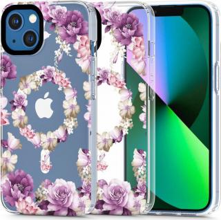 TECH-PROTECT KRYT MAGMOOD MAGSAFE IPHONE 13 MINI ROSE FLORAL