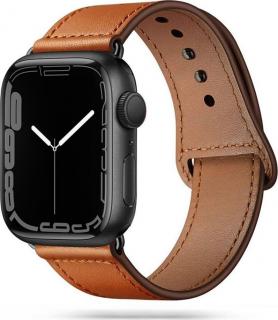 TECH-PROTECT LEATHERFIT APPLE WATCH 4 / 5 / 6 / 7 / 8 / 9 / SE (38 / 40 / 41 MM) BROWN