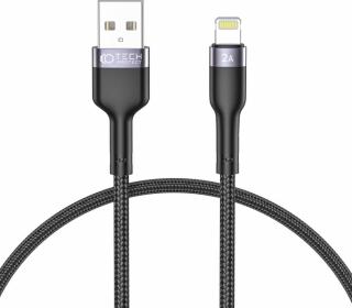 TECH-PROTECT ULTRABOOST ”2” LIGHTNING CABLE 2.4A 25CM BLACK