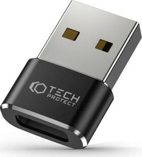 TECH-PROTECT ULTRABOOST ADAPTER USB TO TYPE-C BLACK