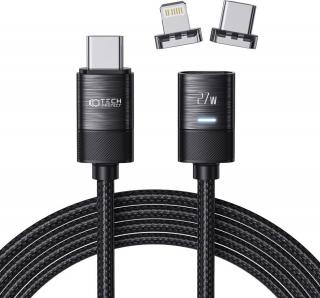 TECH-PROTECT ULTRABOOST MAGNETIC CABLE LIGHTNING & TYPE-C PD27W/3A 200CM BLACK