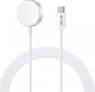 TECH-PROTECT ULTRABOOST MAGNETIC CHARGING TYPE-C CABLE 120CM NABÍJECÍ KABEL PRO APPLE WATCH, WHITE