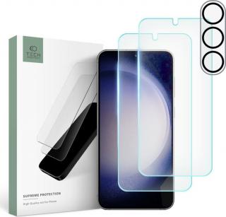 Tvrzené sklo a ochrana čočky TECH-PROTECT SUPREME SET GALAXY S23 CLEAR