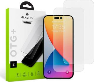 Tvrzené sklo GLASTIFY OTG+ 2-PACK IPHONE 14 PRO CLEAR