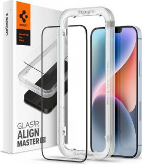 Tvrzené sklo SPIGEN ALM GLASS FC IPHONE 13 / 13 PRO / 14 / 16E BLACK