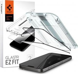 Tvrzené sklo SPIGEN GLAS.TR ”EZ FIT” FC 2-PACK IPHONE 15 PRO BLACK