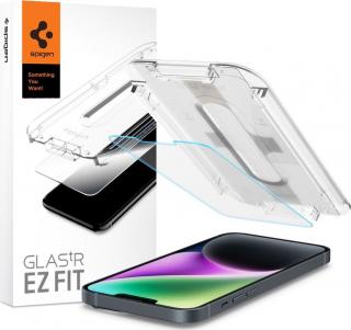 Tvrzené sklo SPIGEN GLAS.TR ”EZ FIT” IPHONE 13 / 13 PRO / 14 / 16E CLEAR