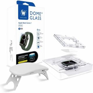 Tvrzené sklo WHITESTONE DOME GLASS 2-PACK & BEZEL APPLE WATCH 7 / 8 / 9 (41 MM) CLEAR