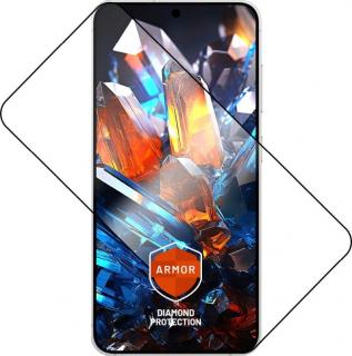 Ultra odolné tvrzené sklo FIXED Armor s Anti-dust aplikátorem a AR vrstvou pro Samsung Galaxy S24+/S25+, černé