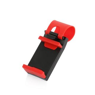 Univerzální držák telefonu na volant (červeno - černý)