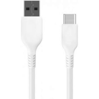 USB datový kabel Clearo s konektorem USB-C, 1m, bílý