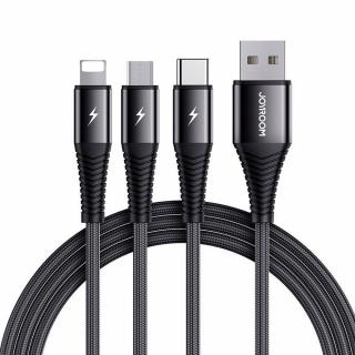USB kabel Joyroom S-1230G4 3v1 USB-C / Lightning / Micro USB 1,2 m (černý)