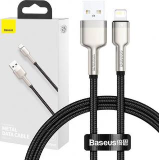 USB kabel pro Lightning Baseus Cafule, 2,4A, 0,25 m (černý)