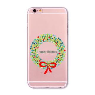 Vánoční Kryt Clearo Happy Holidays pro iPhone 5/5S/SE