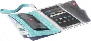Voděodolné pouzdro s peněženkou Cellularline Voyager Pochette pro telefony do velikosti 5,2quot;, zelené