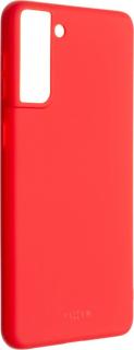 Zadní pogumovaný kryt FIXED Story pro Samsung Galaxy S21+, červený