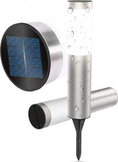 Zahradní solární lampa FDTWLV OUTDOOR SOLAR LAMP 56CM INOX