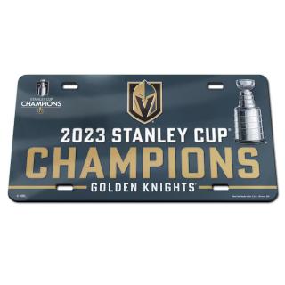 Cedule Vegas Golden Knights 2023 Stanley Cup Champions Laser Cut Acrylic License Plate