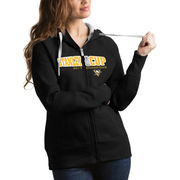 Dámská mikina Pittsburgh Penguins Antigua Women's 2017 Stanley Cup Champions Tempo Quarter-Zip Pullover Desert Dry Jacket - Black/Gold Velikost: L