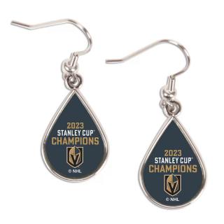 Dámské náušnice Vegas Golden Knights 2023 Stanley Cup Champions Tear Drop Dangle Earrings