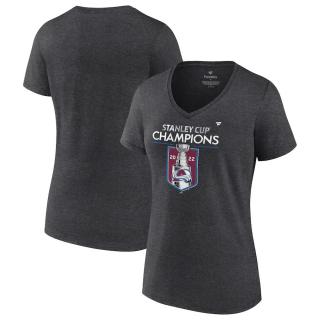 Dámské tričko Colorado Avalanche 2022 Stanley Cup Champions Locker Room V-Neck Velikost: L