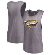 Dámské tričko Pittsburgh Penguins Let Loose by RNL Women's 2017 Stanley Cup Champions Flow Tri-Blend Tank Top - Steel Velikost: L