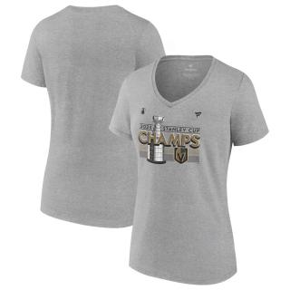 Dámské tričko Vegas Golden Knights 2023 Stanley Cup Champions Locker Room V-Neck Velikost: L