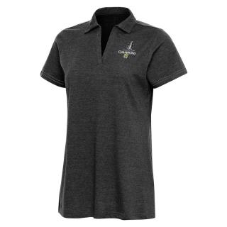 Dámské tričko Vegas Golden Knights 2023 Stanley Cup Champions Women's Black Peak Polo Velikost: XL