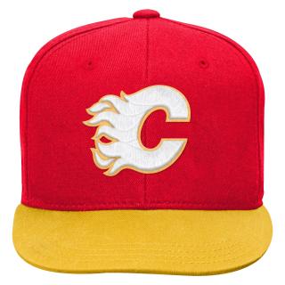 Dětská kšiltovka Calgary Flames 2 Tone Flatbrim Snap